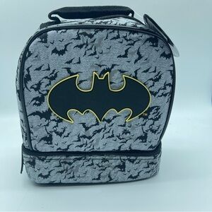 Batman Lunch Box DC Black Gray Logo